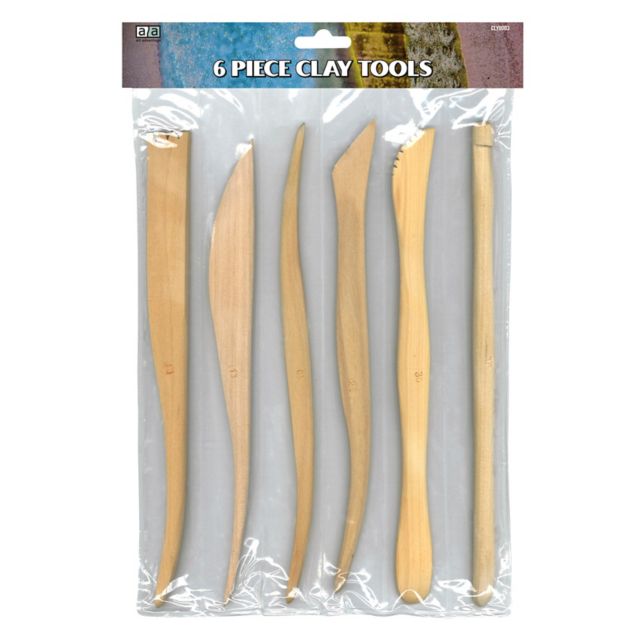 CLAY MODEL TOOL SET 8 6/WOOD